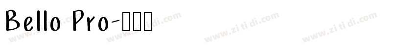 Bello Pro字体转换